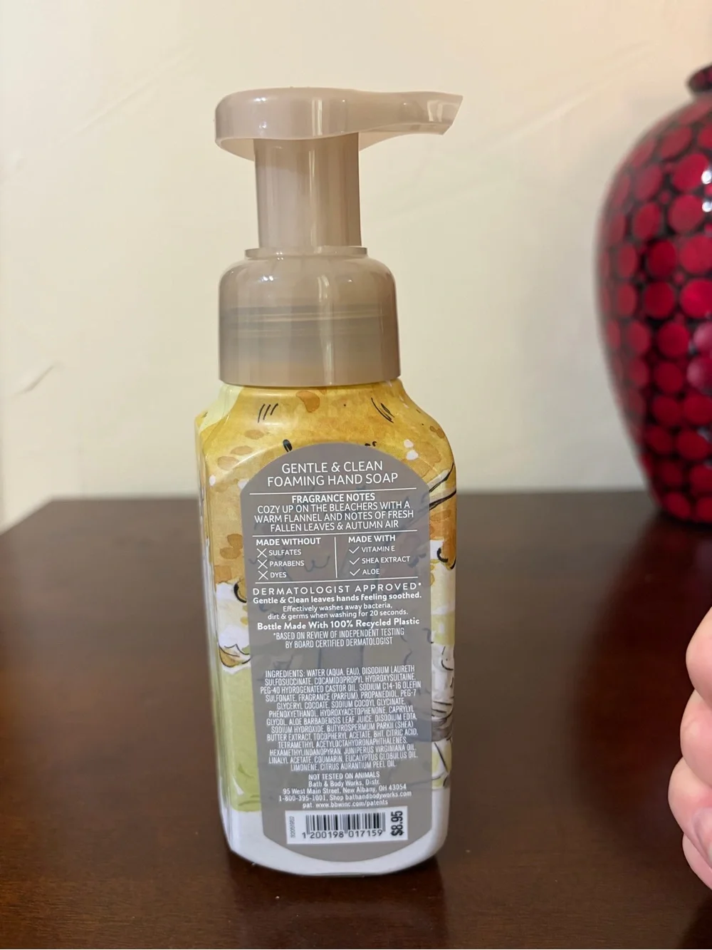 Bath & Body Works Football Season Foaming Hand Soap & Scented 3 Wick Candle